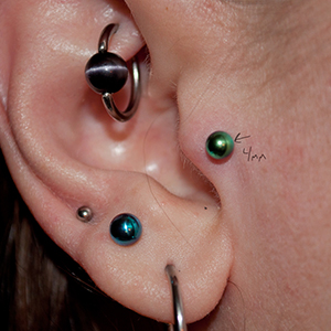 Threaded Titanium Ball Customer Photo